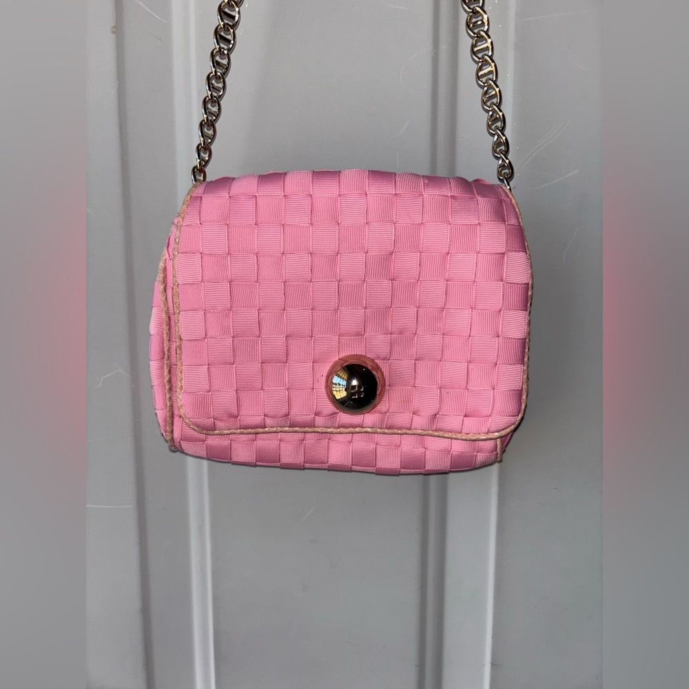 Kate Spade mini pink woven bag